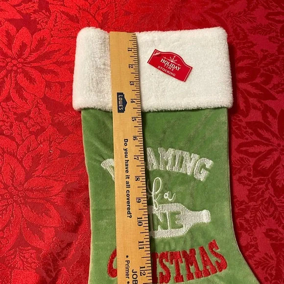 Christmas stocking Dreaming of a wine - Picture 2 of 8